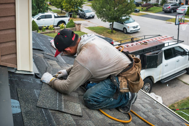 Professional Roof Installation technician working in Battleboro, NC